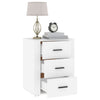 Stella Homewares Bedside Cabinet White 50x36x60 cm Engineered Wood