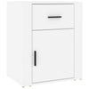 Stella Homewares Bedside Cabinet White 50x36x60 cm Engineered Wood