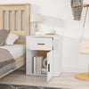 Stella Homewares Bedside Cabinet White 50x36x60 cm Engineered Wood