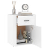 Stella Homewares Bedside Cabinet White 50x36x60 cm Engineered Wood