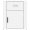 Stella Homewares Bedside Cabinet White 50x36x60 cm Engineered Wood