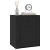 Stella Homewares Bedside Cabinet Black 50x36x60 cm Engineered Wood