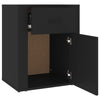 Stella Homewares Bedside Cabinet Black 50x36x60 cm Engineered Wood