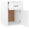 Stella Homewares Bedside Cabinet High Gloss White 50x36x60 cm Engineered Wood