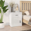 Stella Homewares Bedside Cabinet High Gloss White 50x36x60 cm Engineered Wood