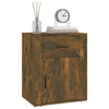 Stella Homewares Bedside Cabinet Smoked Oak 50x36x60 cm Engineered Wood