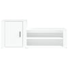 Stella Homewares Shoe Cabinet White 130x35x54 cm Engineered Wood