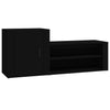 Stella Homewares Shoe Cabinet Black 130x35x54 cm Engineered Wood