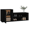 Stella Homewares Shoe Cabinet Black 130x35x54 cm Engineered Wood