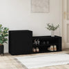 Stella Homewares Shoe Cabinet Black 130x35x54 cm Engineered Wood