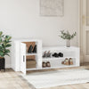Stella Homewares Shoe Cabinet High Gloss White 130x35x54 cm Engineered Wood