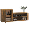 Stella Homewares Shoe Cabinet Smoked Oak 130x35x54 cm Engineered Wood