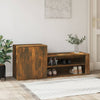 Stella Homewares Shoe Cabinet Smoked Oak 130x35x54 cm Engineered Wood