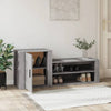 Stella Homewares Shoe Cabinet Grey Sonoma 130x35x54 cm Engineered Wood
