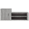 Stella Homewares Shoe Cabinet Grey Sonoma 130x35x54 cm Engineered Wood