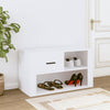 Stella Homewares Shoe Cabinet White 80x35x45 cm Engineered Wood