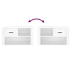 Stella Homewares Shoe Cabinet White 80x35x45 cm Engineered Wood