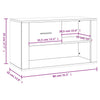 Stella Homewares Shoe Cabinet White 80x35x45 cm Engineered Wood