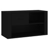 Stella Homewares Shoe Cabinet Black 80x35x45 cm Engineered Wood
