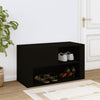 Stella Homewares Shoe Cabinet Black 80x35x45 cm Engineered Wood