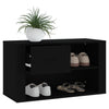 Stella Homewares Shoe Cabinet Black 80x35x45 cm Engineered Wood