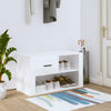 Stella Homewares Shoe Cabinet High Gloss White 80x35x45 cm Engineered Wood