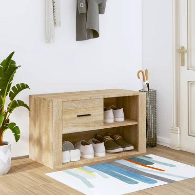 Stella Homewares Shoe Cabinet Sonoma Oak 80x35x45 cm Engineered Wood