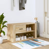 Stella Homewares Shoe Cabinet Sonoma Oak 80x35x45 cm Engineered Wood