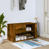 Stella Homewares Shoe Cabinet Smoked Oak 80x35x45 cm Engineered Wood