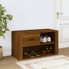 Stella Homewares Shoe Cabinet Brown Oak 80x35x45 cm Engineered Wood