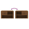 Stella Homewares Shoe Cabinet Brown Oak 80x35x45 cm Engineered Wood