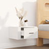 Stella Homewares Wall-mounted Bedside Cabinet White 50x36x25 cm