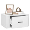 Stella Homewares Wall-mounted Bedside Cabinets 2 pcs White 50x36x25 cm