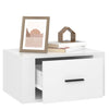 Stella Homewares Wall-mounted Bedside Cabinets 2 pcs High Gloss White 50x36x25cm
