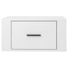 Stella Homewares Wall-mounted Bedside Cabinets 2 pcs High Gloss White 50x36x25cm