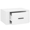 Stella Homewares Wall-mounted Bedside Cabinets 2 pcs High Gloss White 50x36x25cm
