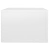 Stella Homewares Wall-mounted Bedside Cabinets 2 pcs High Gloss White 50x36x25cm