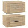 Stella Homewares Wall-mounted Bedside Cabinets 2 pcs Sonoma Oak 50x36x25 cm