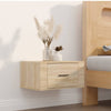 Stella Homewares Wall-mounted Bedside Cabinets 2 pcs Sonoma Oak 50x36x25 cm