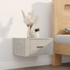 Stella Homewares Wall-mounted Bedside Cabinets 2 pcs Concrete Grey 50x36x25 cm