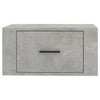 Stella Homewares Wall-mounted Bedside Cabinets 2 pcs Concrete Grey 50x36x25 cm