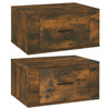 Stella Homewares Wall-mounted Bedside Cabinets 2 pcs Smoked Oak 50x36x25 cm