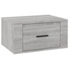 Stella Homewares Wall-mounted Bedside Cabinets 2 pcs Grey Sonoma 50x36x25 cm
