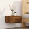 Stella Homewares Wall-mounted Bedside Cabinets 2 pcs Brown Oak 50x36x25 cm
