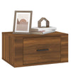 Stella Homewares Wall-mounted Bedside Cabinets 2 pcs Brown Oak 50x36x25 cm