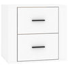 Stella Homewares Wall-mounted Bedside Cabinet White 50x36x47 cm