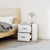 Stella Homewares Wall-mounted Bedside Cabinet White 50x36x47 cm