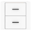 Stella Homewares Wall-mounted Bedside Cabinet White 50x36x47 cm