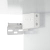 Stella Homewares Wall-mounted Bedside Cabinet High Gloss White 50x36x47 cm