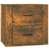 Stella Homewares Wall-mounted Bedside Cabinet Smoked Oak 50x36x47 cm